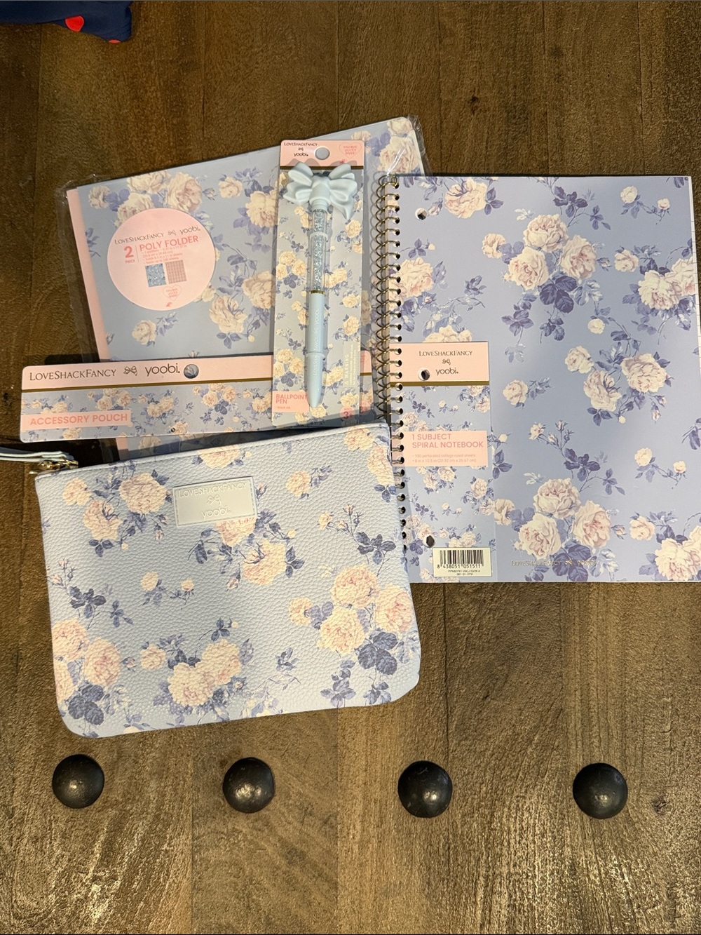 Love Shake Fancy X Target Everblooming Rosettes Set notebook pouch pen folders
